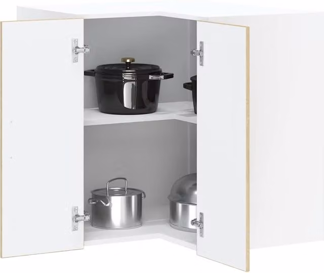 Berkfield Home Lucca Kitchen Wall Corner Cabinet in Sonoma Oak Brown