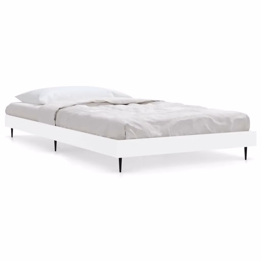 Berkfield Home White Engineered Wood Bed Frame W/D/H: 90 x 200 cm – 2