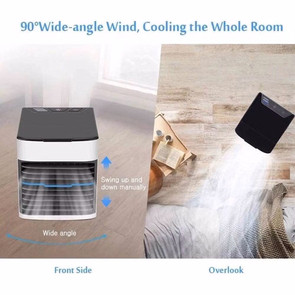 FLAVORA USB Portable Mini Air Cooler Humidifier and Purifier with Sleep Mode in White – 4