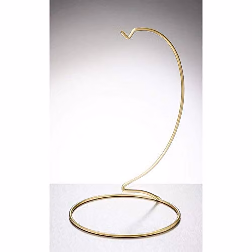Sienna Glass Gold and Black Metal Tabletop Ornament Stand – 1