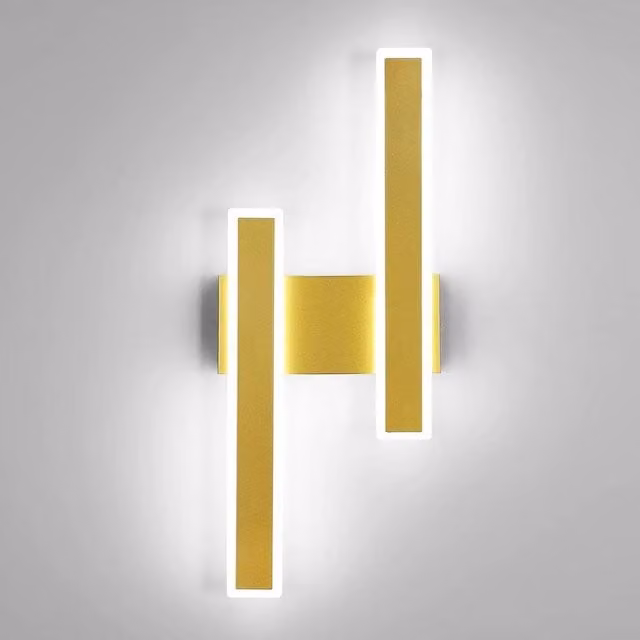 COMELY Modern LED Indoor Wall Light, 32W Gold and White Up and Down Bar Light with Cool White Output – 1