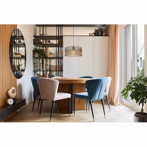 Nowa Cylinder Pendant Light in Black and Grey, Diameter: 35 cm, Height: 135 cm – 3