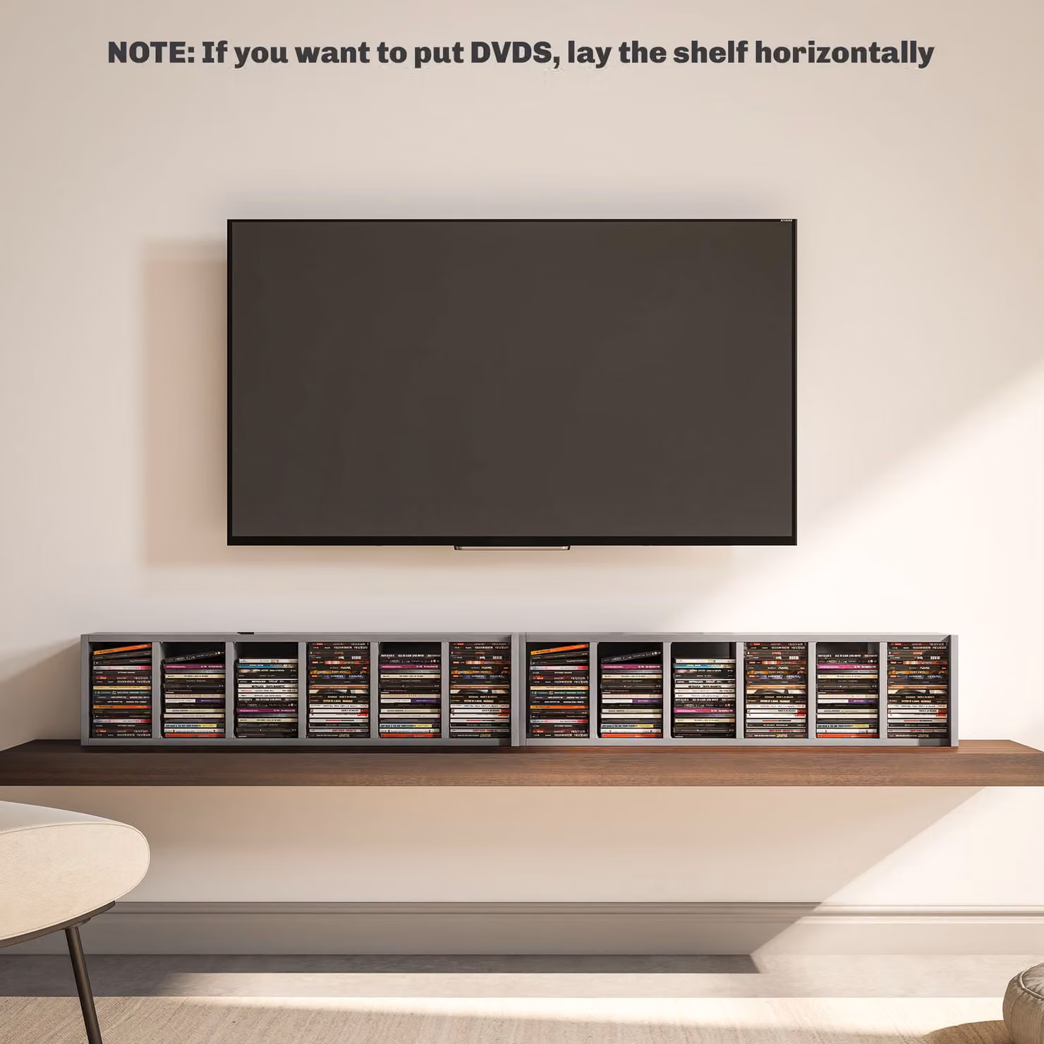 HOMCOM Set of 2 High Gloss Grey CD Media Display Tower Racks with Adjustable Shelves – 8