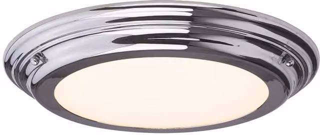 Netlighting Welland LED 3 Light Semi-Flush Ceiling Light in Grey and Polished Chrome