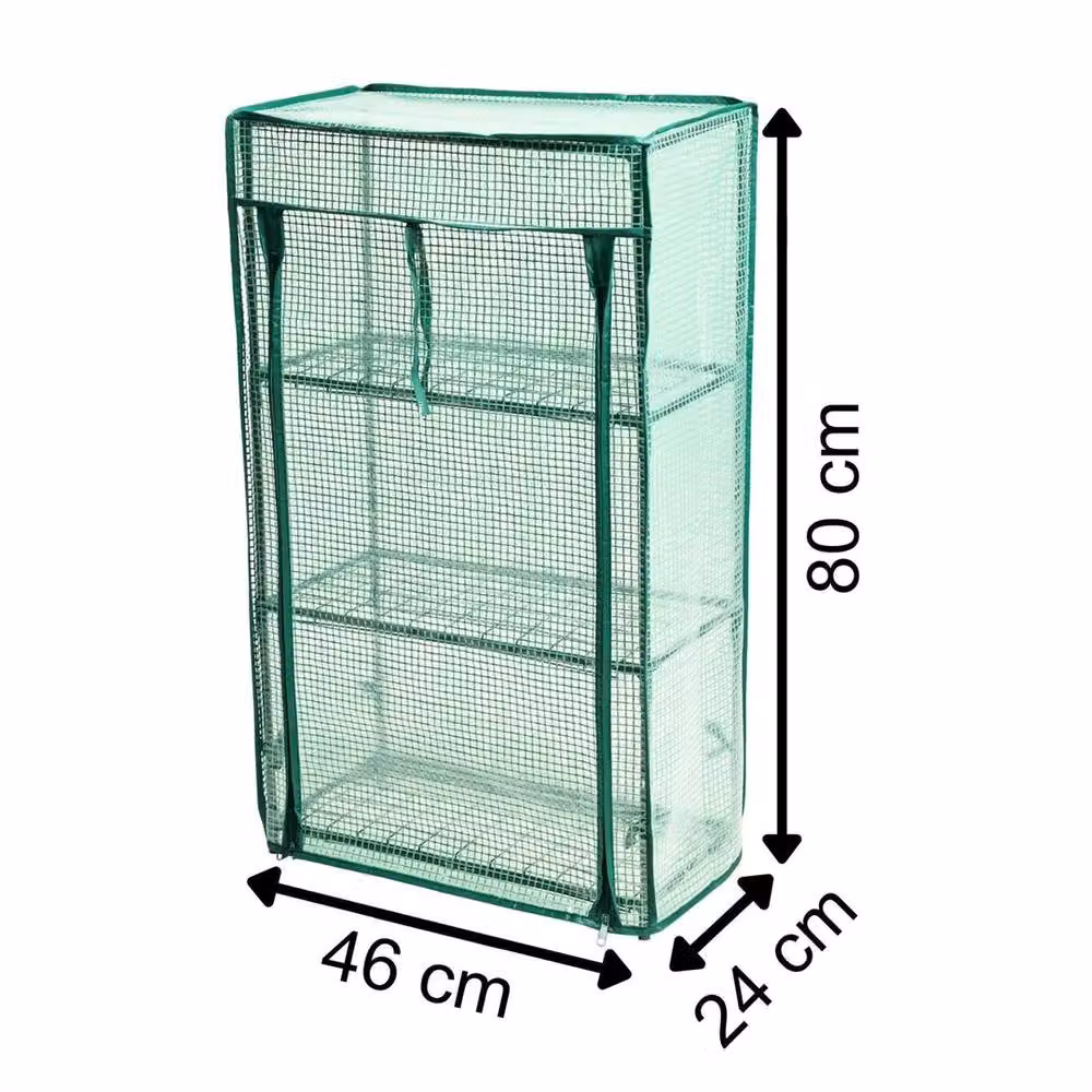 SPETLEK 3 Tier Freestanding Mini Greenhouse in Green – 2