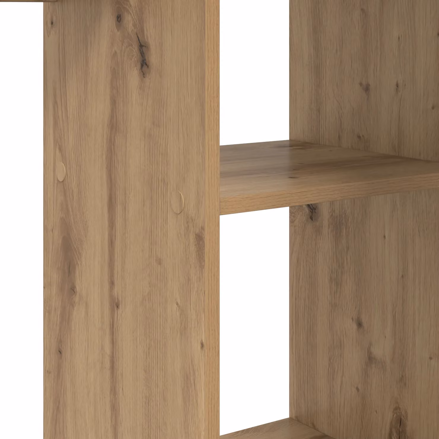 Berkfield Home Artisan Oak Computer Desk in Brown, W/D/H: 120 x 50 x 73 cm – 4