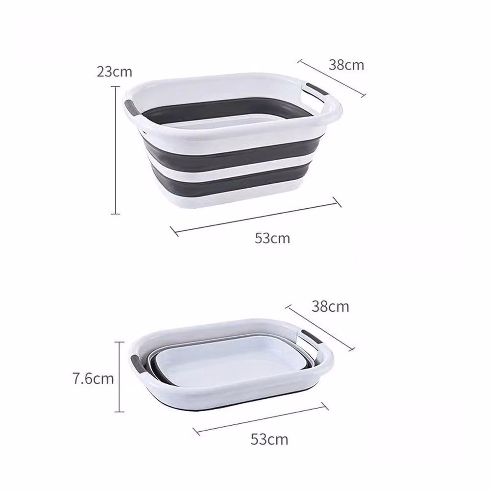 EONLION Collapsible Folding Laundry Basket in Grey – 2