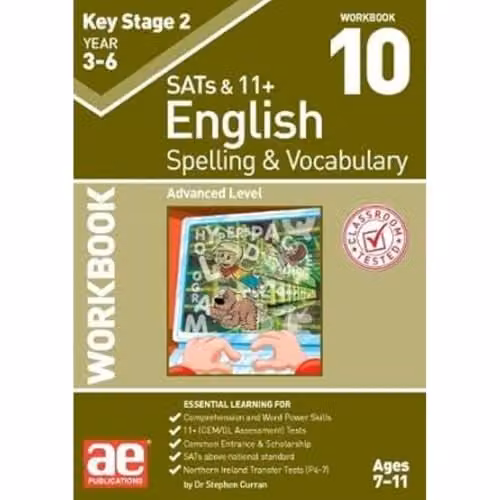 Accelerated Education Publications Ltd KS2 Spelling and Vocabulary Workbook 10: Advanced Level Multicolour