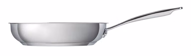 Kuhn Rikon Allround Stainless Steel Non-Stick Frying Pan Set of 2, Silver, Diameter: 24 cm and 28 cm