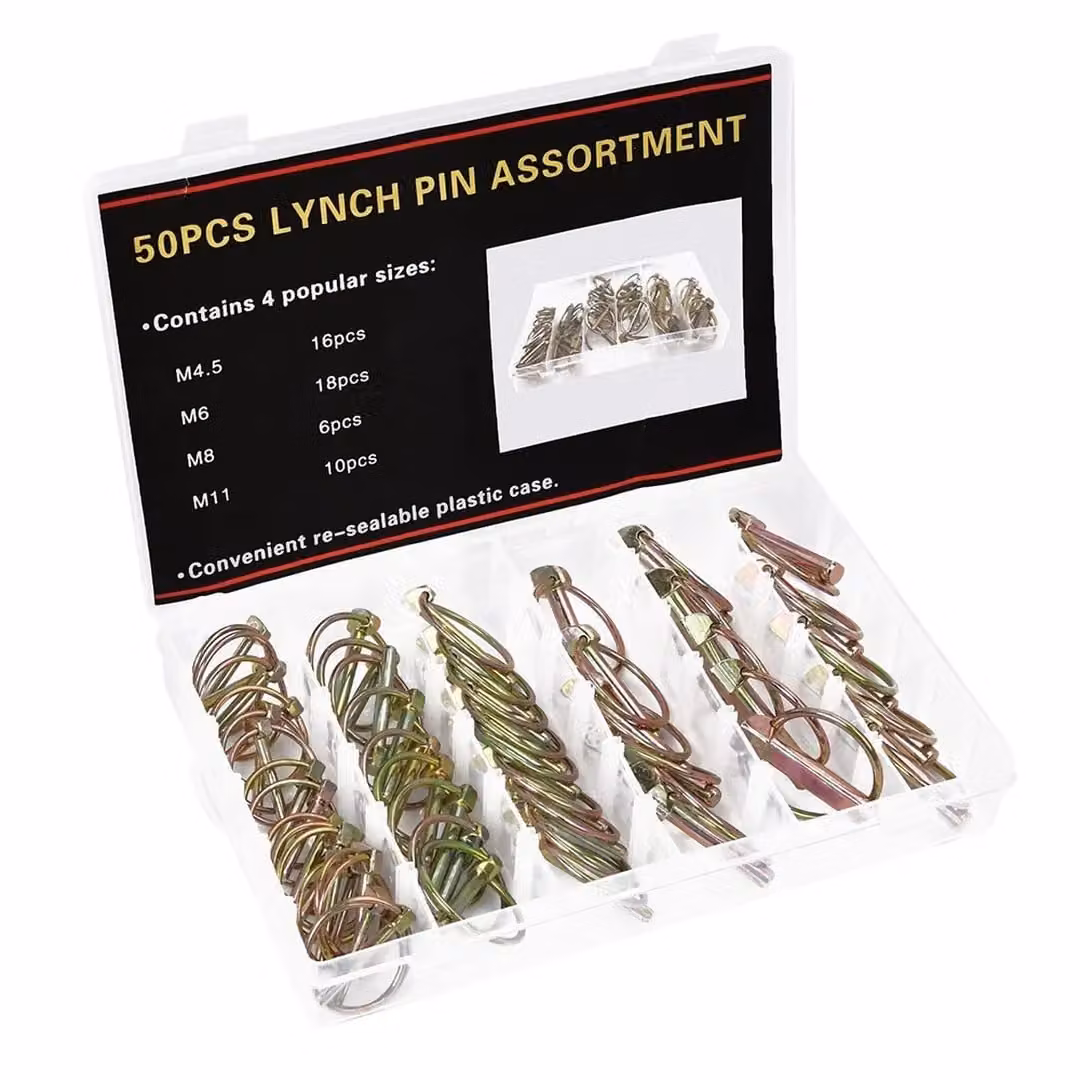 SPETLEK 50-Piece Gold Galvanised Steel Lynch Pin Set – 2