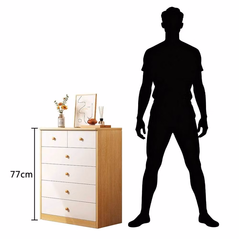 NESTLUNE 5-Tier 6-Drawer Chest of Drawers in White – 2