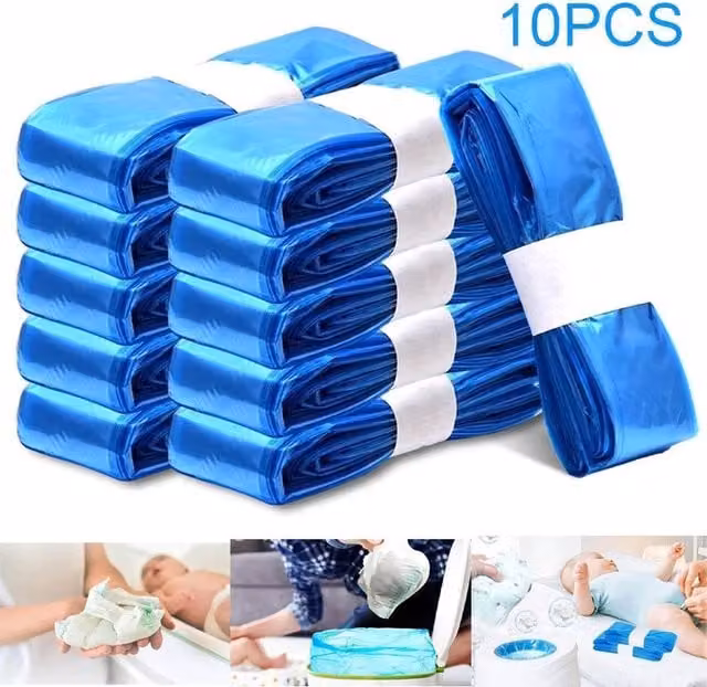 FLAVORA 10-Piece Blue Disposal Refill Cassettes for AngelCare – 1