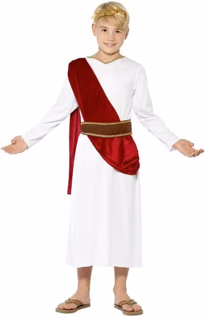 Smiffys Boys Roman Costume in White (Age 10+)