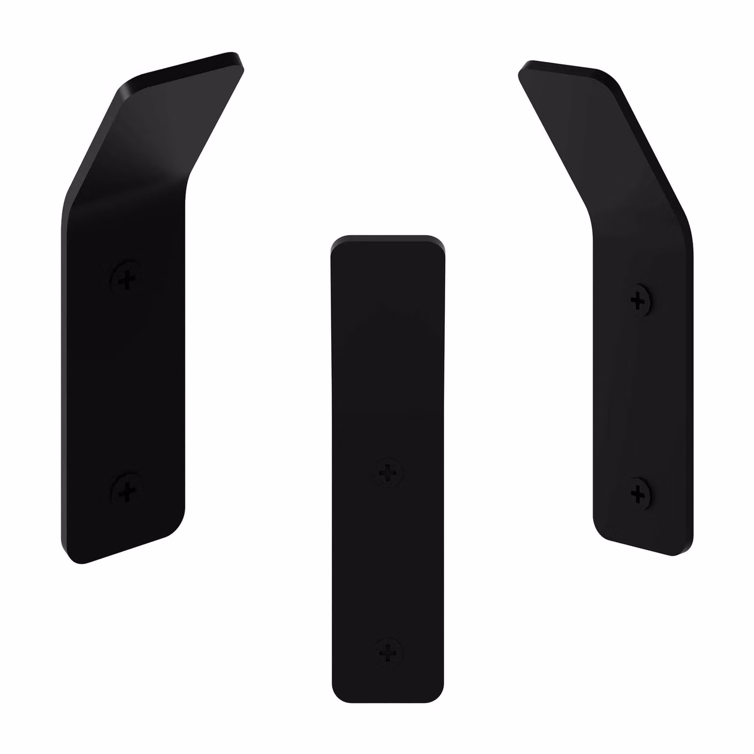 Decortie Hary Modern Metal Triple Hanging Hook Set of 3 in Textured Black Waterproof Finish – 2