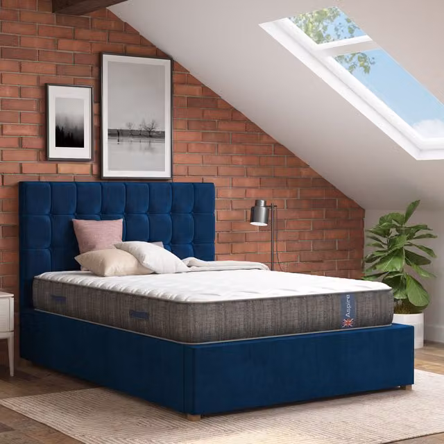 Aspire White Hybrid Memory Foam Mattress, W/D/H: 140 x 200 cm