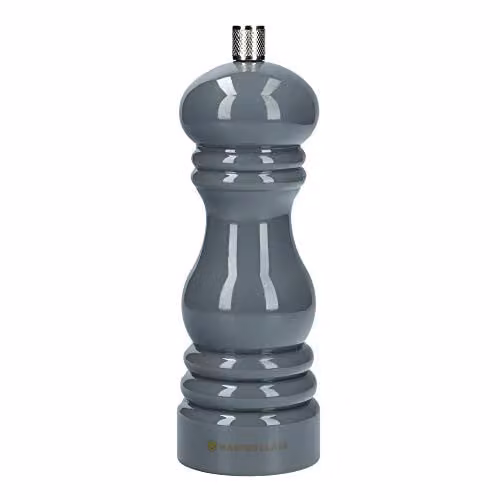 MasterClass Pepper or Salt Grinder in Grey Plastic with Ceramic Mechanism, Height: 17 cm – 1