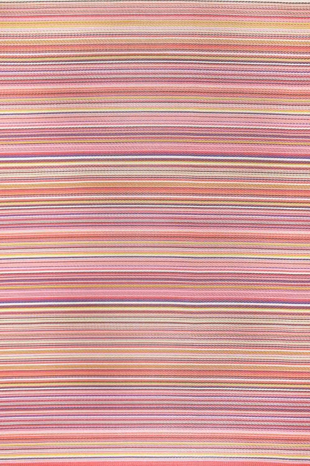 THE RUGS Reversible Weatherproof Striped Rainbow Outdoor Garden Patio Rug in Pink and Multicolour W/D: 180 x 270 cm – 2