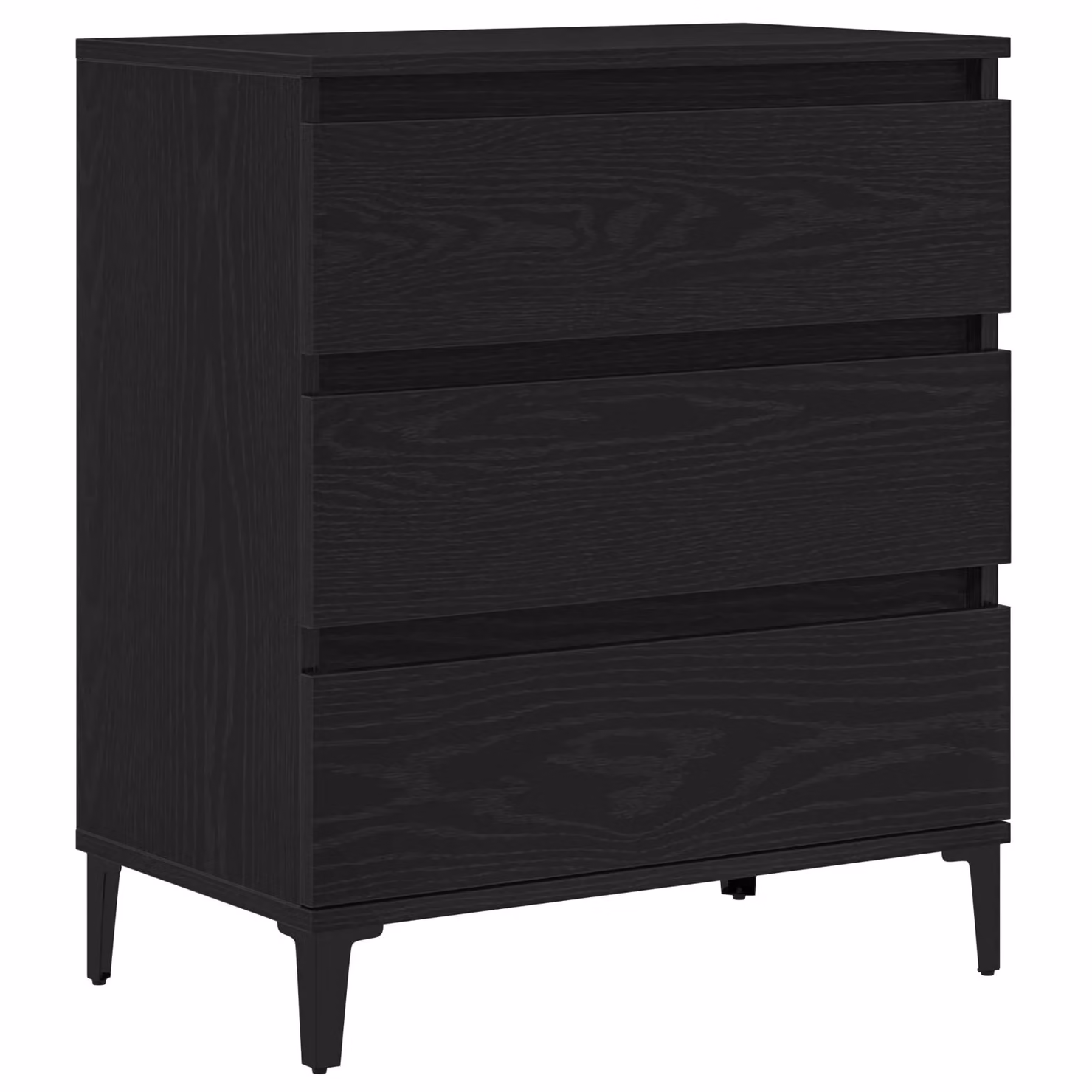 Berkfield Home Black Oak Sideboard in Engineered Wood, W/D/H: 60 x 35 x 70 cm – 2