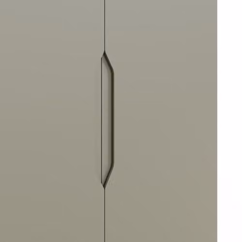 FWStyle Luno 2 Door Wardrobe in Matt Green with Hanging Rail and Internal Shelves, H 180 x W 80 x D 50 cm – 3