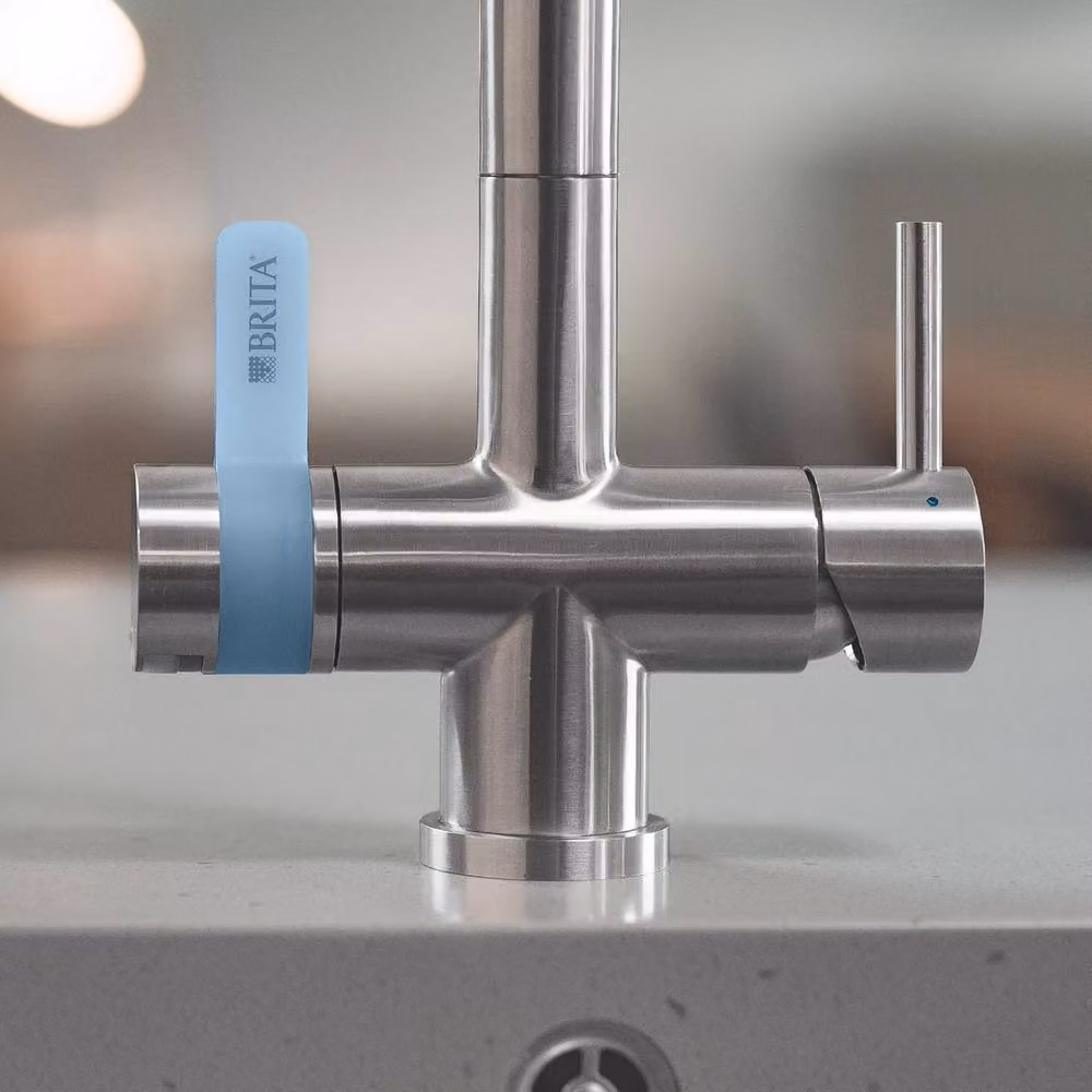 Brita mypure P1 Round Water Filter Kitchen Tap in Silver with 1x P1000 Cartridge – 5