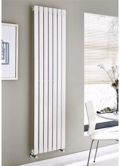 Clifton White Vertical Single Panel Radiator H x W: 180 x 41 cm