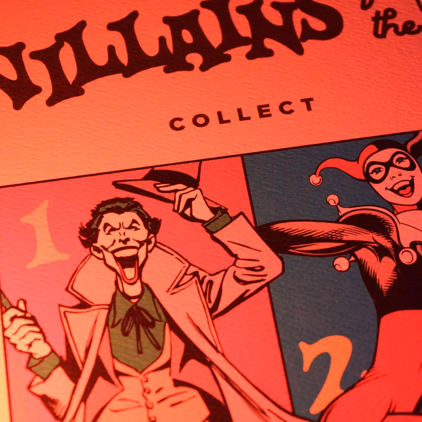 FaNaTtik DC Comics 90th Anniversary Villains A3 Art Print, Multicolour – 2