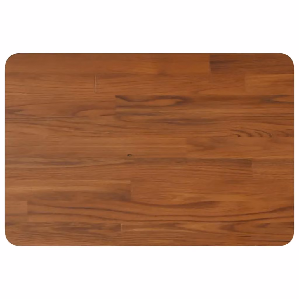 Berkfield Home Dark Brown Treated Solid Wood Bathroom Countertop W: 60 cm, D: 40 cm, H: 2.5 cm – 2