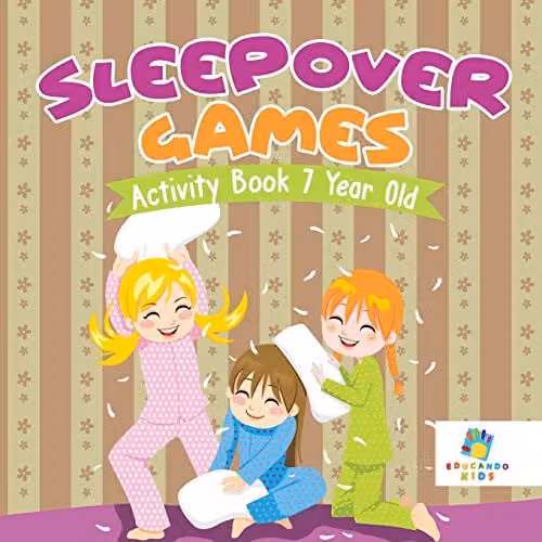 Educando Kids Sleepover Games Activity Book for 7 Year Olds, Multicolour