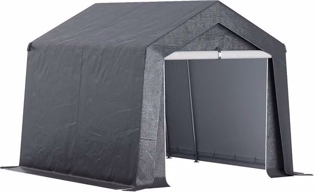 Rolipo Portable Garden Shed with Window in Dark Grey – 1