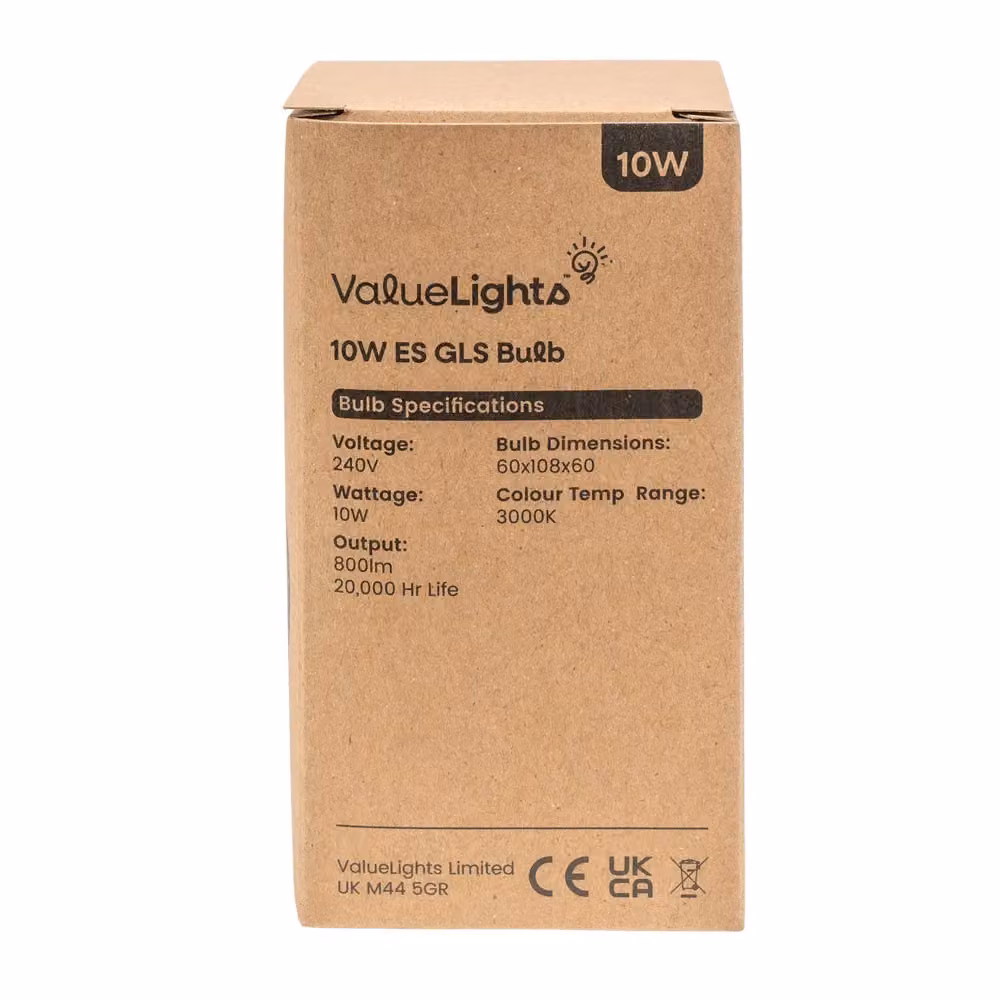 ValueLights Pack of 5 10W E27 LED Bulbs, Warm White – 2