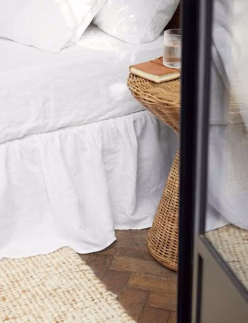 Piglet In Bed Linen Rich Fitted Sheet White W/D/H: 140 x 200 cm
