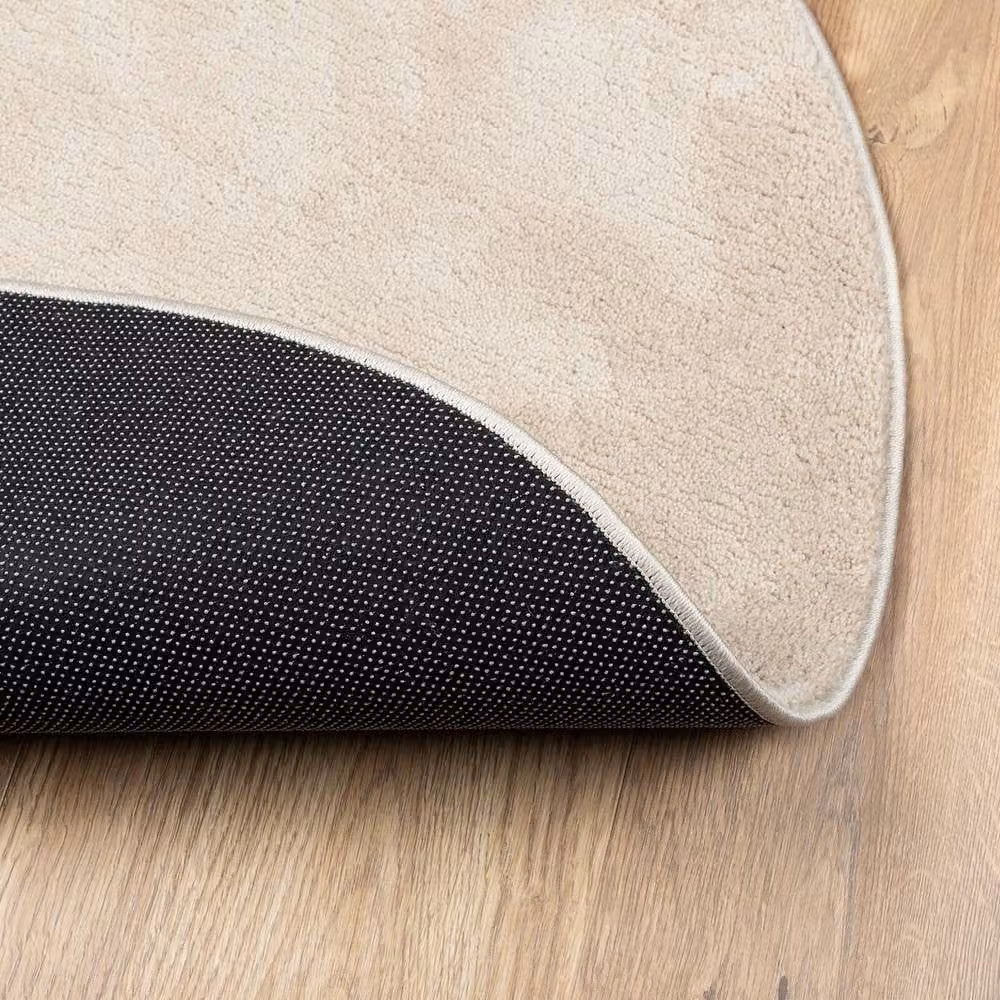 Berkfield Home HUARTE Short Pile Soft and Washable Beige Rug W/D/H: 140 x 200 cm – 3
