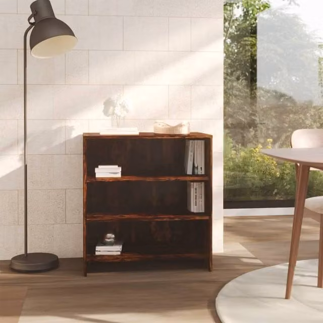 Berkfield Home Smoked Oak Sideboard in Brown, W/D/H: 70 x 40.5 x 75 cm – 1