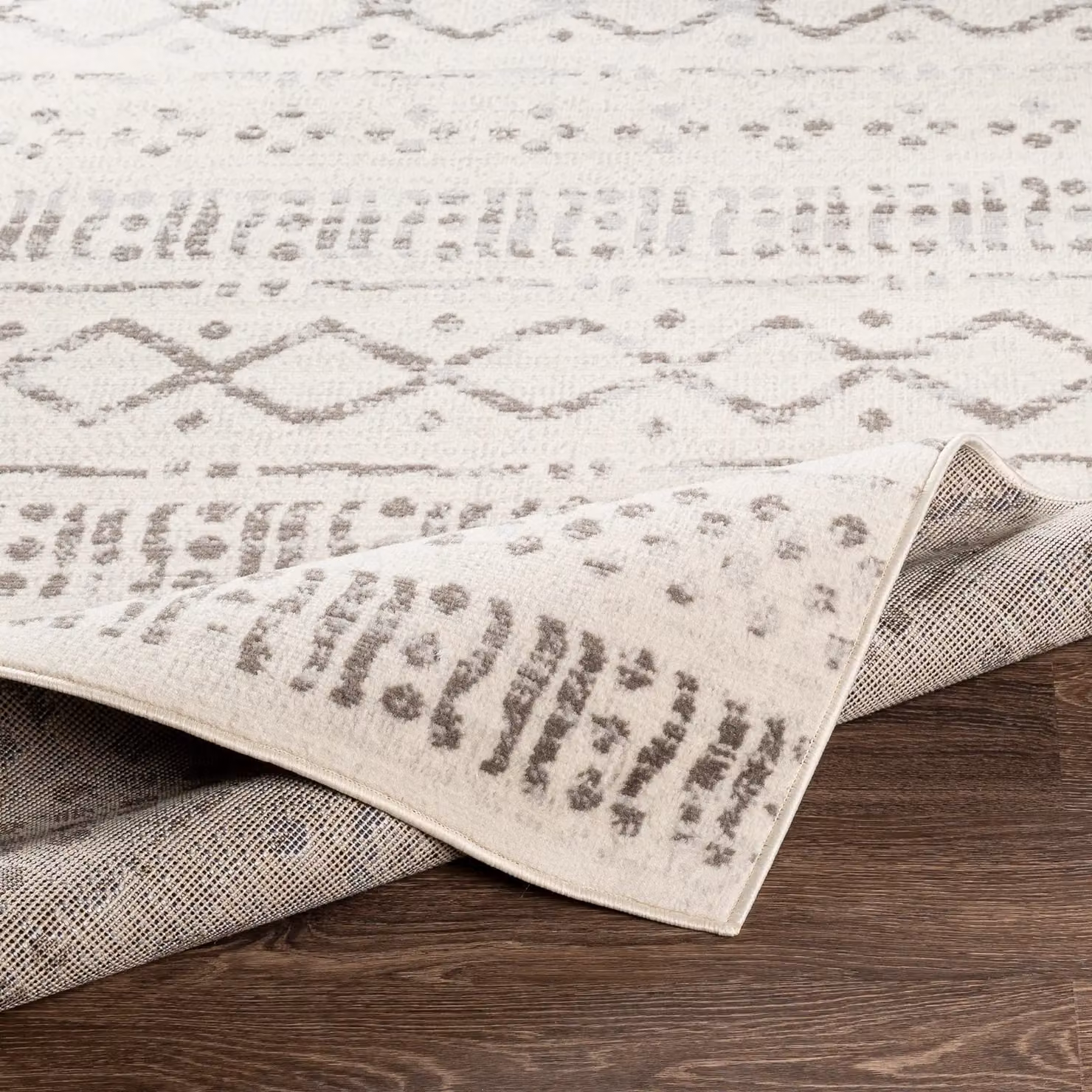 Livabliss Pisa-Global Abstract Modern Grey Rug, W: 150 cm, D: 210 cm – 3