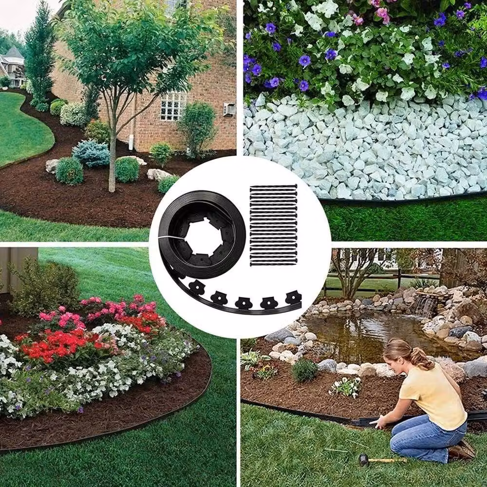 NESTLUNE Garden Edging Border, Black – 3