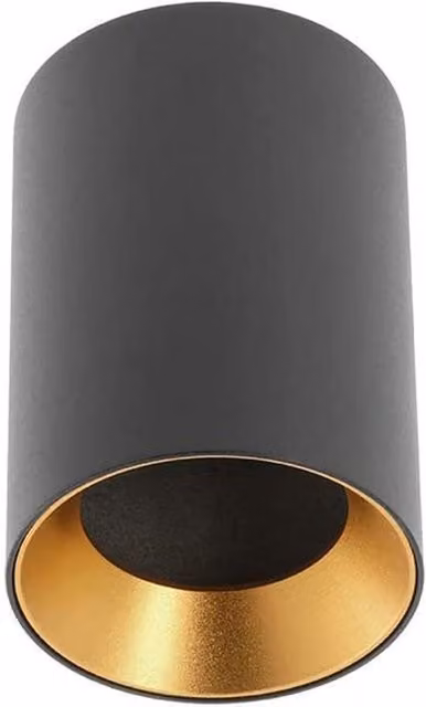CGC Lighting Jessica Round Ceiling Spot Light with Copper Reflector in Black – 4