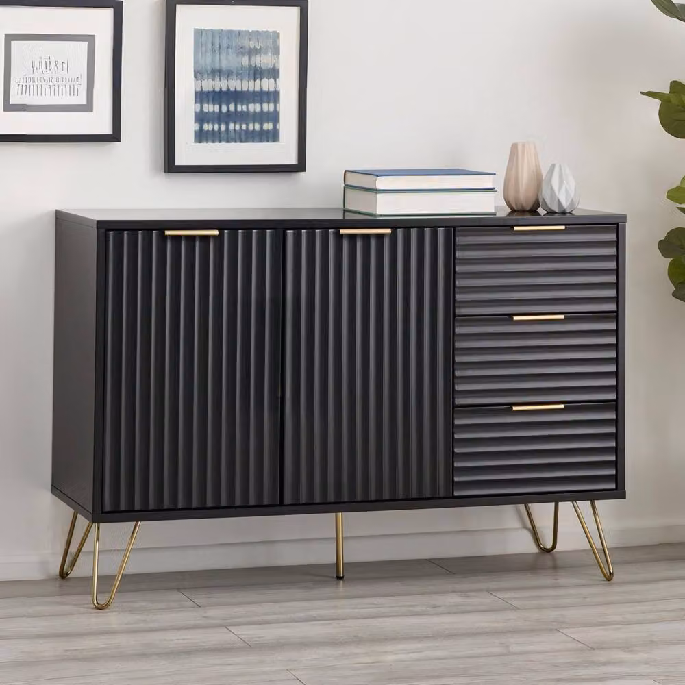 Cheshire Premium Bellano Large Sideboard in Matt Black – 4