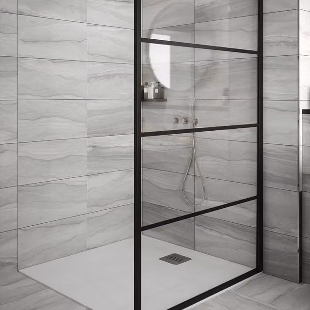 Johnson Tiles Haven Stone Effect Matt Wall Tiles in Grey