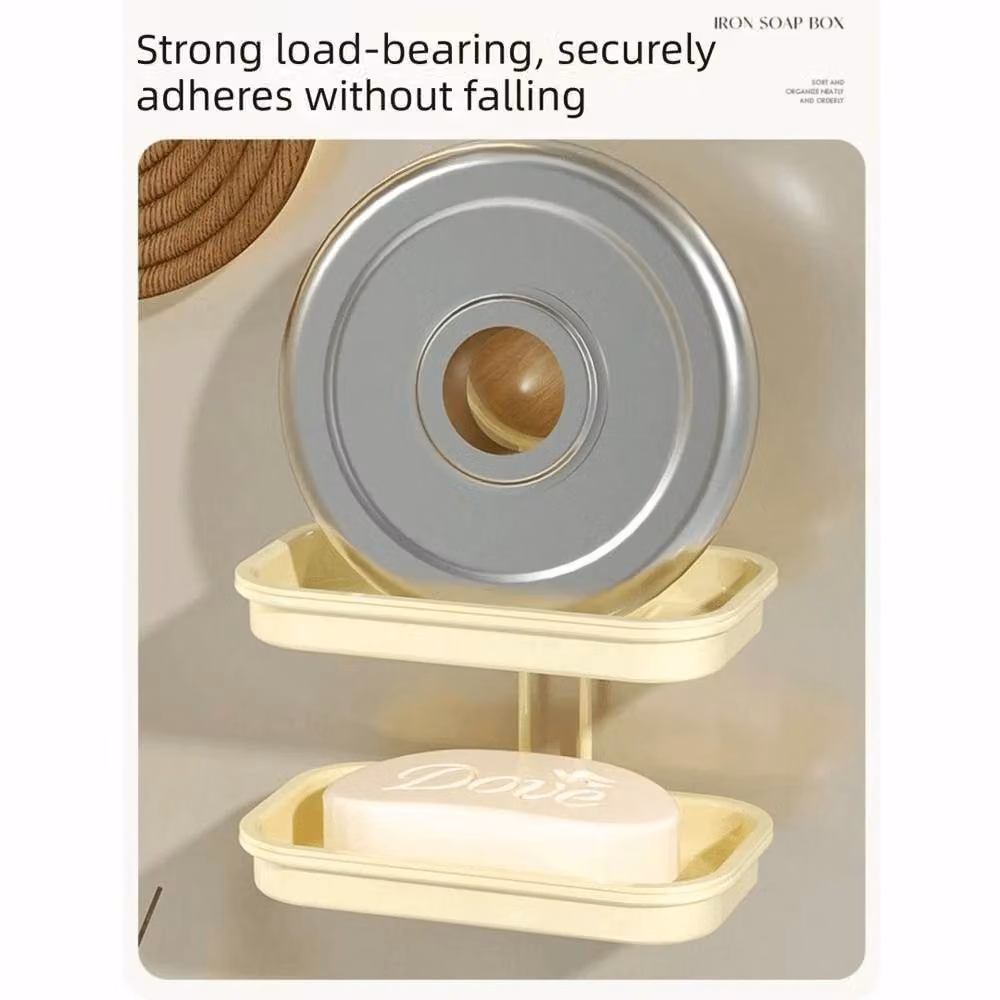 EONLION Yellow 2 Layer Wall Mounted Suction Soap Dish – 2