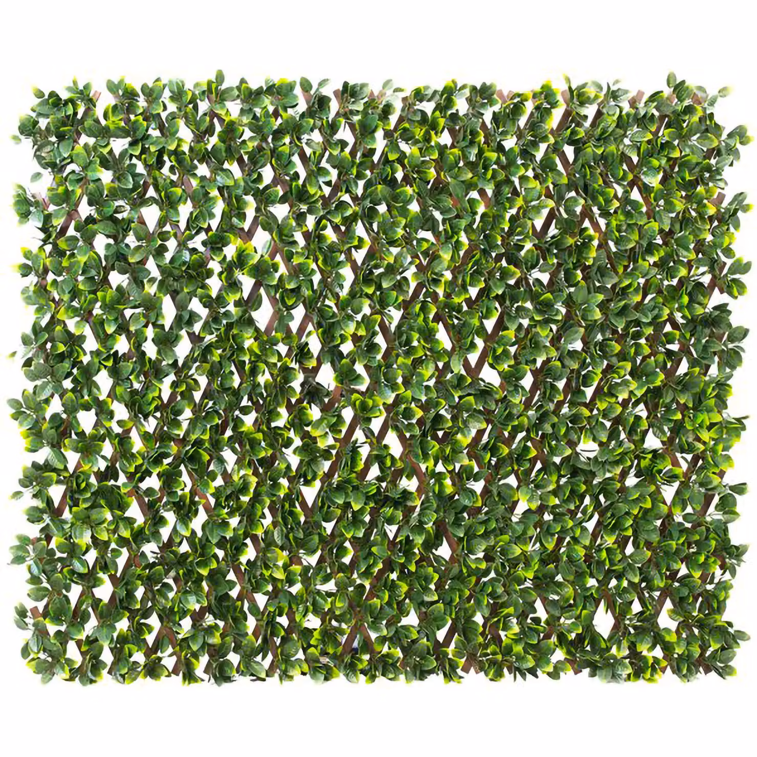 Primrose Artificial Hedge Outdoor Screening Trellis, Brown and Green, W/H: 100 x 200 cm – 3