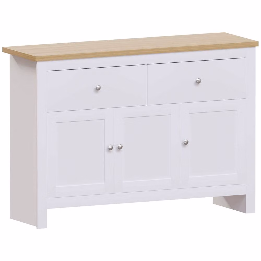 HD Designs Vida Designs Arlington 2 Drawer 3 Door Sideboard in White – 2