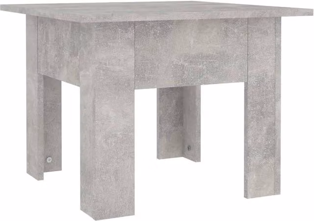 Berkfield Home Modern Square Coffee Table in Concrete Grey, W/D/H: 55 x 55 x 42 cm – 1