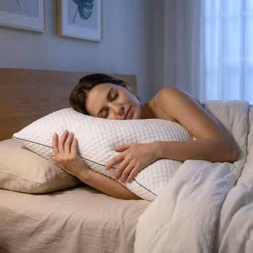 Casabella 2 Pack of White Shredded Memory Foam Pillows, Medium Firm, W/D/H: 70 x 50 cm – 4
