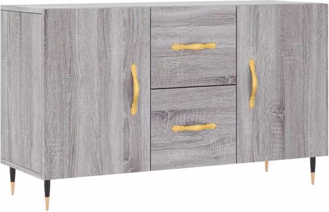 Berkfield Home Grey Sonoma Sideboard in Engineered Wood W/D/H: 100 x 36 x 60 cm – 1