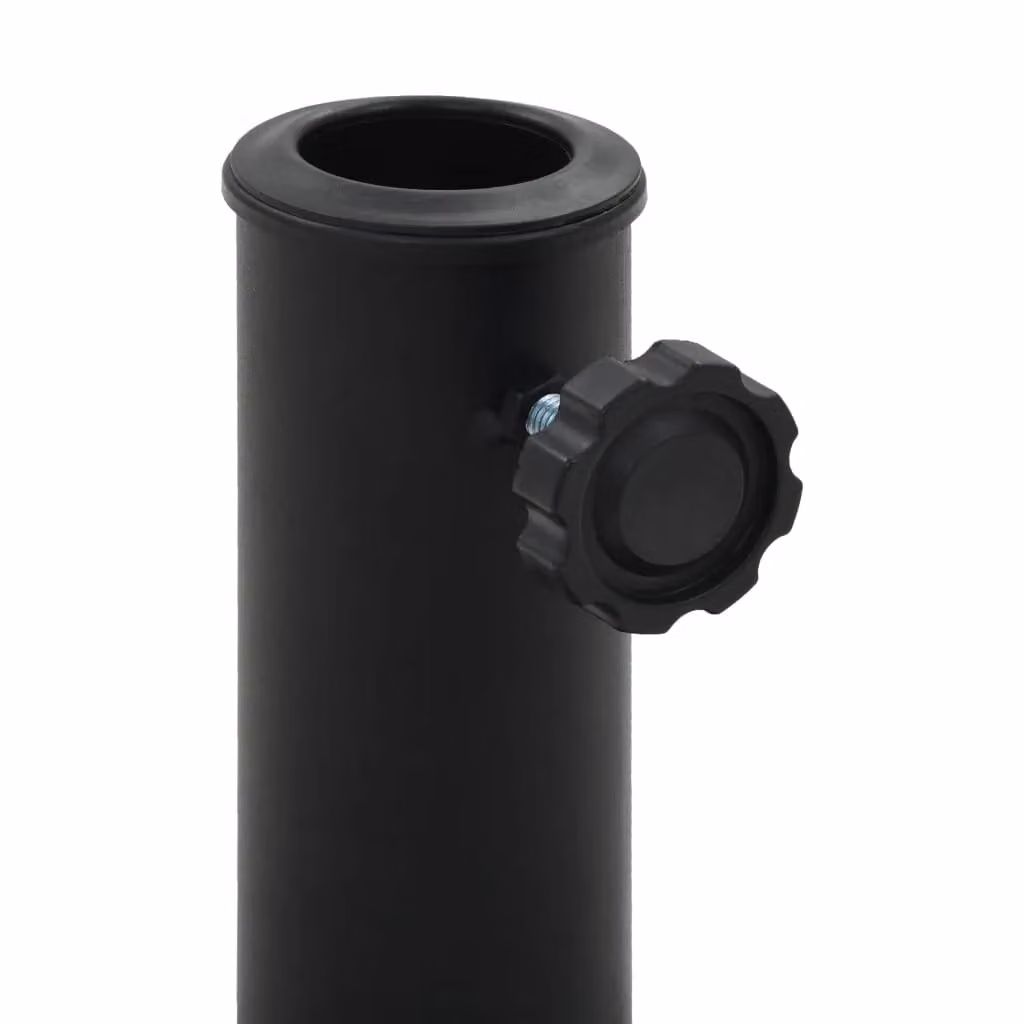 Berkfield Home Round Polyresin Parasol Base, Black, 19 kg – 2