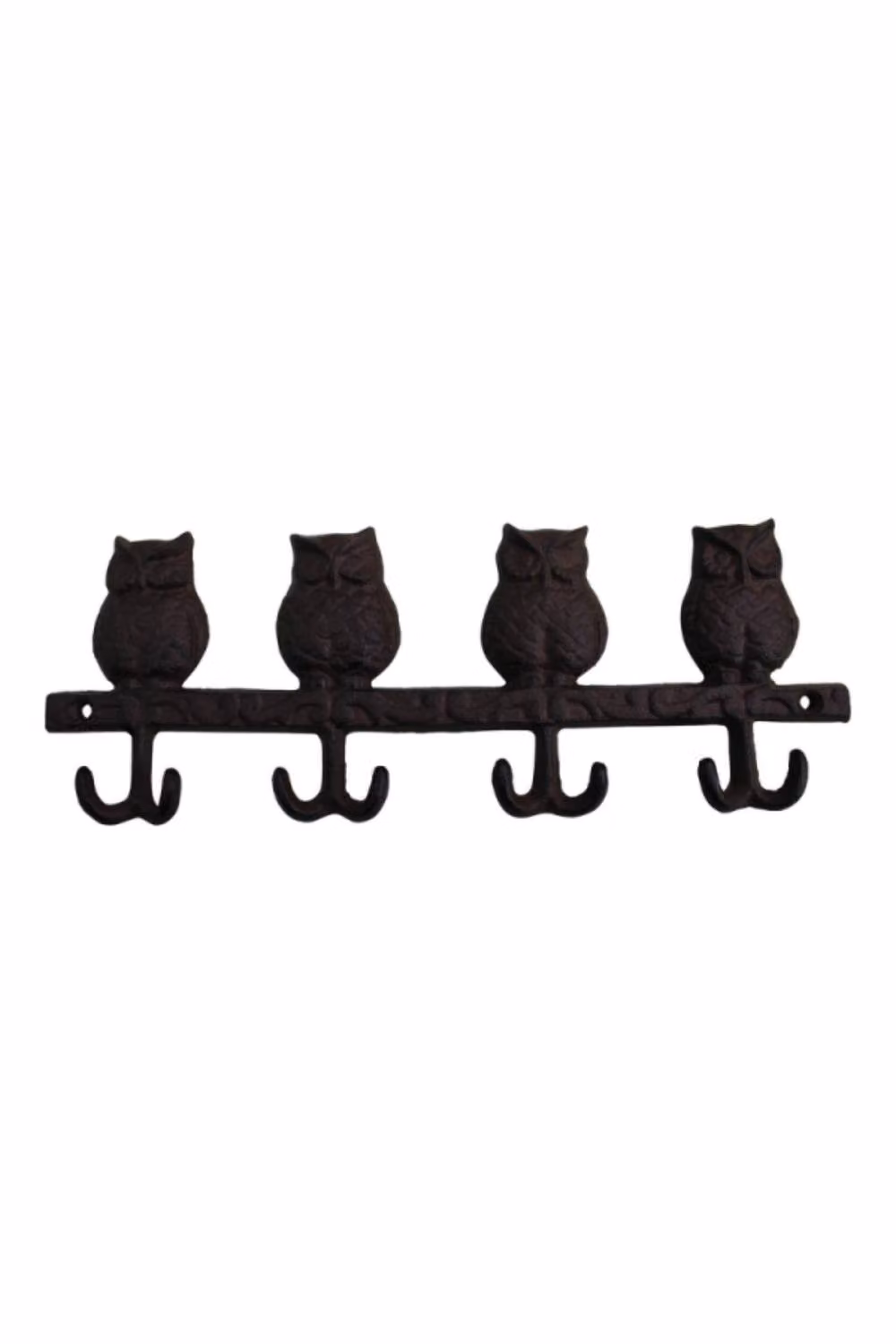 KDMD Rustic Cast Iron Owl Wall Mounted Hook in Dark Brown – 2