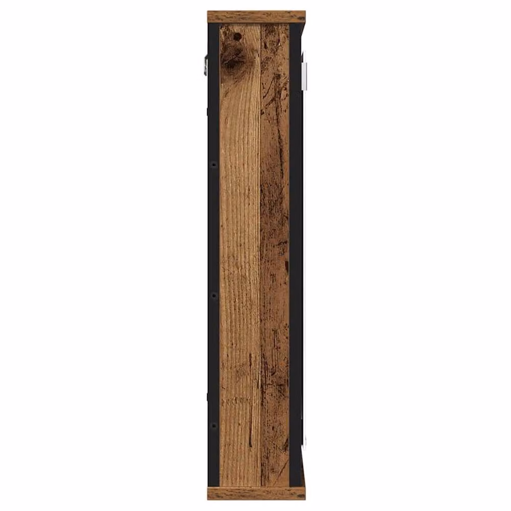 Berkfield Home Sturdy Bathroom Mirror Cabinet in Brown, W/D/H: 42 x 12 x 60 cm – 4
