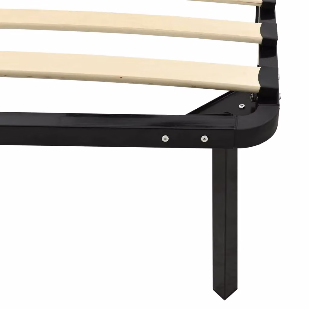 Berkfield Home Classic Metal Bed Frame, Black, W: 140 cm, L: 200 cm – 2