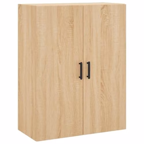 vidaXL Wall Mounted Cabinet in Sonoma Oak, W: 69.5 cm, D: 34 cm, H: 90 cm