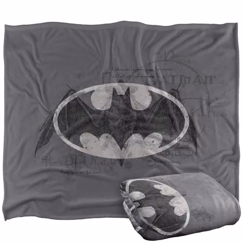 LOGOVISION Batman Arcane Bat Silky Touch Super Soft Fleece Throw Blanket, Multicolour, W: 127 cm x H: 152 cm – 1